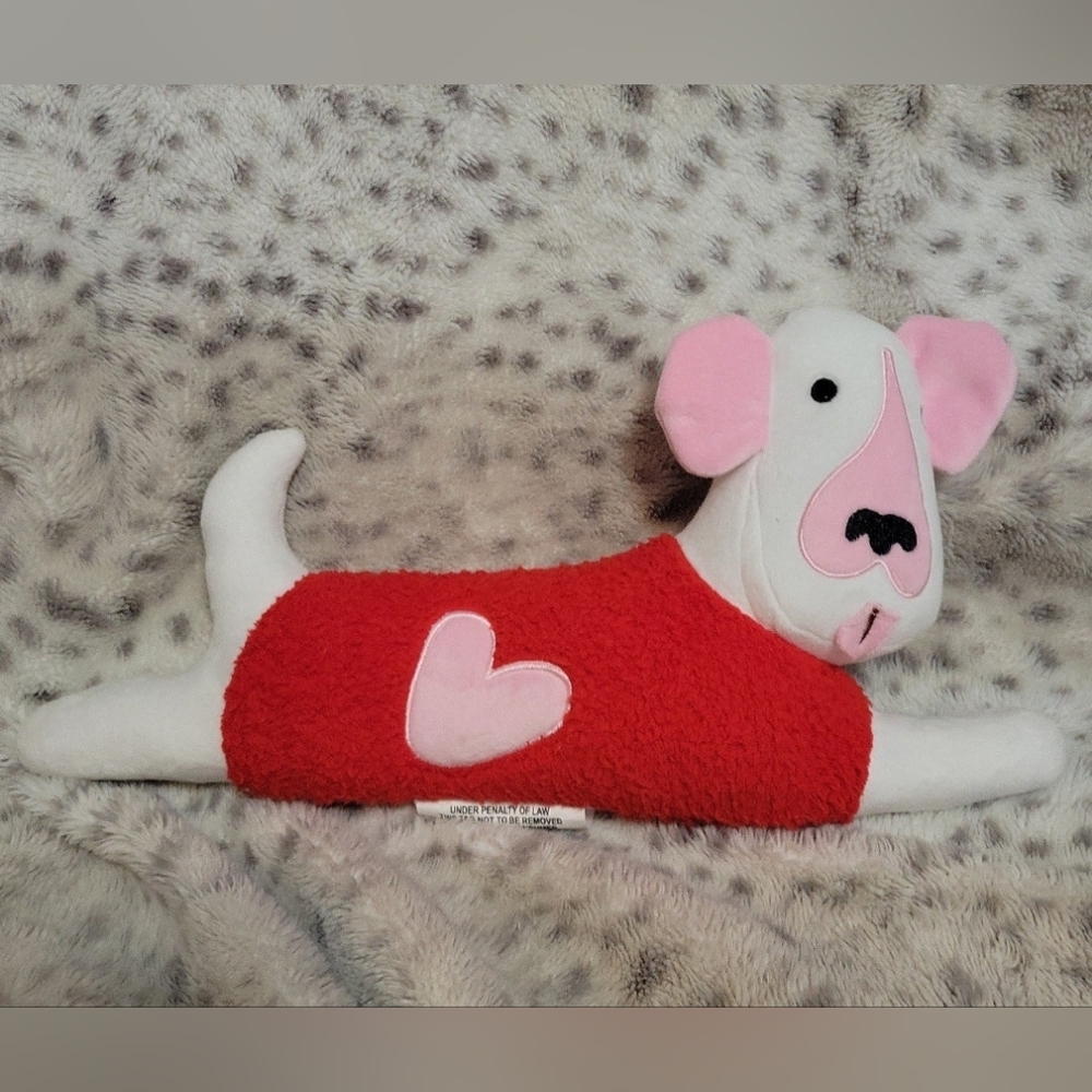Decorative Valentine's Puppy Shaped Toss Pillow